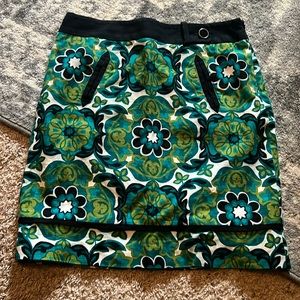 Ann Taylor retro print skirt